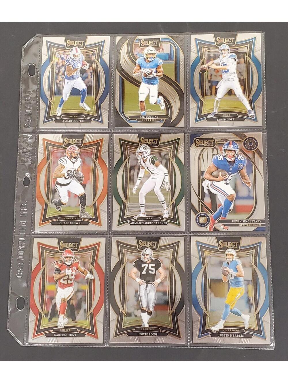 Panini Select 2024 NFL Football Trading Card Lot of 9 HOF Howie Long - NM